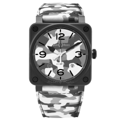 BR0392-CG-CE/SCA | Bell & Ross Br 03-92 White Camo 42 mm watch. Buy Online