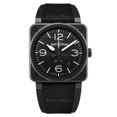 BR03A-BL-CE/SRB | Bell & Ross BR 03 Black Matte Automatic 41 mm watch | Buy Online