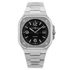 BR05A-BL-ST/SST | Bell & Ross Br 05 Black Steel 40 mm watch. Buy Online