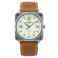 BRS-WHERI-ST/SCA | Bell & Ross Br S Steel Heritage W 39 mm watch. Buy Online