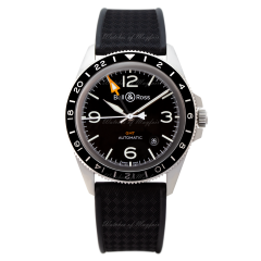 BRV293-BL-ST/SRB | Bell & Ross Br V2-93 GMT 41 mm watch. Buy Online