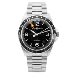 BRV293-BL-ST/SST | Bell & Ross Br V2-93 GMT 41 mm watch. Buy Online