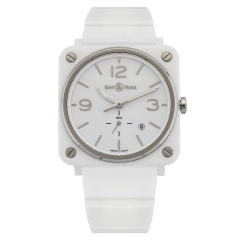 Bell & Ross BR S White Ceramic Bracelet 39 mm BRS-WH-CES/SCE