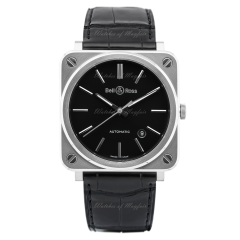 BRS92-BLC-ST/SCR Bell & Ross Br S-92 Black Steel 39 mm watch. Buy Now