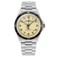 BRV292-BEI-ST/SST | Bell & Ross Vintage BR V2-92 Military Beige 41 mm watch | Buy Now