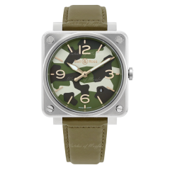 BRS-CK-ST/SCA | Bell & Ross Br S Green Camo 39mm watch | Buy Online