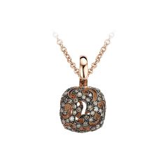 20H47RBRDBR/45 | Buy BIGLI Mini Sweety Rose Gold Brown Diamond Pendant