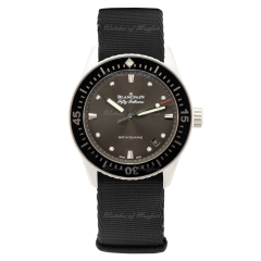 5100B-1110-NABA | Blancpain Fifty Fathoms Bathyscaphe 38 mm watch. Buy Now