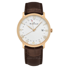 6662-3642-55B | Blancpain Villeret GMT 40mm watch. Buy Online