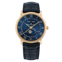 6654-3640-55B | Blancpain Villeret Moonphase & Complete Calendar 40 mm watch | Buy Now