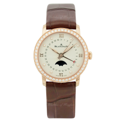 6126-2987-55A | Blancpain Villeret Quantieme Phases de Lune watch. Buy Now