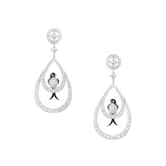 Boucheron Animaux de Collection White Gold Diamond Earrings JCO01216