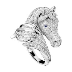 JRG01816 | Boucheron Animaux de Collection White Gold Diamond Ring