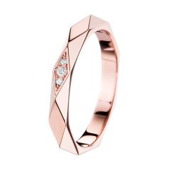 JAL00091 | Buy Online Boucheron Facette Pink Gold Diamond Ring