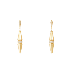 Boucheron Jack de Boucheron Yellow Gold Diamond Pendant Earrings JCO01358