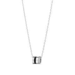 JPN00553 | Boucheron Quatre Mini Ring White Gold PVD Diamond Pendant