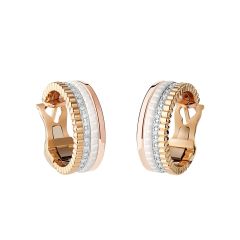 JCO01469 | Boucheron Quatre Pink, White, and Yellow Gold Earrings