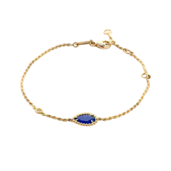 JBT00800 | Boucheron Serpent Boheme Yellow Gold Lapis Lazuli Bracelet