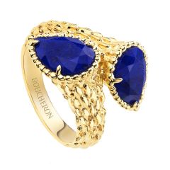 Boucheron Serpent Bohème Couleur Yellow Gold Lapis Lazuli Ring JRG02774