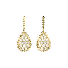 Boucheron Serpent Boheme Diamants Yellow Gold Diamand Earrings JCO01275