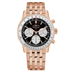 RB0138211B1R1 | Breitling Navitimer B01 Chronograph 43 Red Gold watch | Buy Now