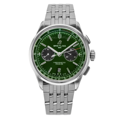 AB0118A11L1A1 | Breitling Premier B01 Chronograph 42 Bentley British Racing Green watch | Buy Online
