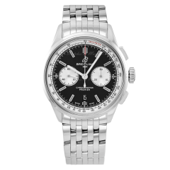 AB0118371B1A1 | Breitling Premier B01 Chronograph 42 Stainless Steel Black watch | Buy Now