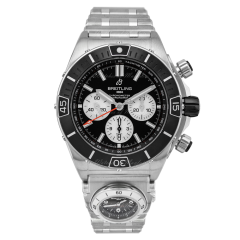 AB0136251B1A2 | Breitling Super Chronomat B01 44 Steel Black watch. Buy Online