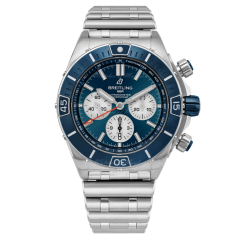 AB0136161C1A1 | Breitling Super Chronomat B01 44 Steel Blue watch | Buy Now
