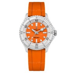 A17377211O1S1 | Breitling Superocean Automatic 36 Stainless Steel Orange watch | Buy Now