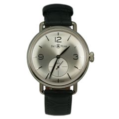 BRWW1-ME-AG-SI/SCR | Bell & Ross WW1 Argentium Silver 41 mm watch | Buy Online