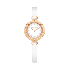 102088 | BVLGARI B.Zero 1 Steel & Ceramic & Pink Gold Quartz 23 mm watch | Buy Online