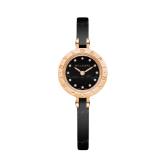 102175 | BVLGARI B.Zero 1 Steel & Ceramic & Pink Gold Quartz 23 mm watch | Buy Online