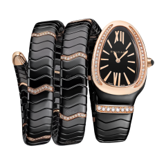 103199 | Bvlgari Serpenti Spiga Ceramic Quartz 35 mm watch | Buy Online