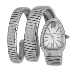 101910 | BVLGARI Serpenti Tubogas Steel Quartz 35 mm watch | Buy Online