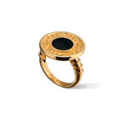 DA12500 010708 | Carrera y Carrera Alegrias Mini Yellow Gold Onyx Ring