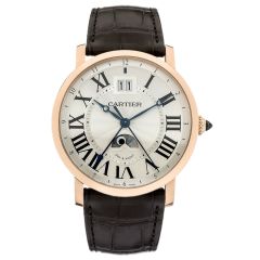 W1556220 | Cartier Rotonde De Large Date Second Time Zone 42 mm watch. Buy Online