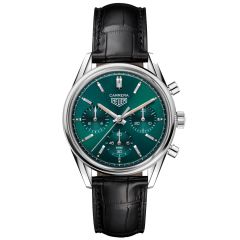 CBK221F.FC6479 | TAG Heuer Carrera Green Automatic Chronograph 39 mm watch | Buy Now