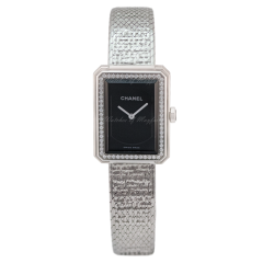 H4877 | Chanel Boy-Friend Small Version Diamonds 27.9 x 21.5 mm watch. Buy Online
