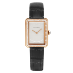 H4887 | Chanel Boy-Friend Small Beige Gold Diamonds watch. Buy Online