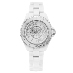 H6477 | Chanel J12·20 Ceramic High-Resistance White and Steel 33mm watch. Buy Online
