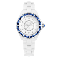 H3420 | Chanel J12 Jewellery Ceramic Blue Sapphires 33mm watch. Buy Online