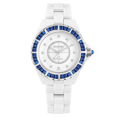 H3421| Chanel J12 Jewellery Ceramic Blue Sapphires 38mm watch. Buy Online