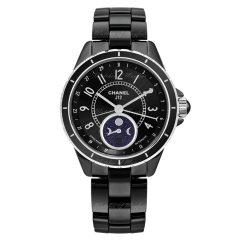 H3406 | Chanel J12 Moon Phase Black Ceramic 38mm watch. Buy Online