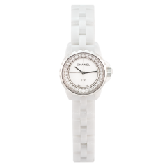 H5237 | Chanel J12 XS White Ceramic & Steel Diamonds 19mm watch | Buy Online