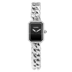 H3252 | Chanel Premiere Chain Small Black Dial Diamonds Watch. Buy Online