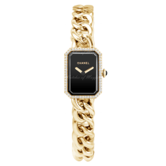 H3258 | Chanel Premiere Chain Small Yellow Gold Black Dial Diamonds watch | Buy Online