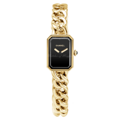 H3256 | Chanel Premiere Chain Small Yellow Gold Black Dial Watch. Buy Online