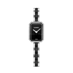 H2163 | Chanel Premiere Mini Black Ceramic Steel Diamonds Watch. Buy Online