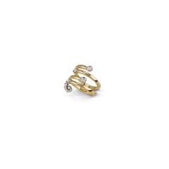 Chantecler Anima Yellow Gold Diamond Ring C.38715 size 55